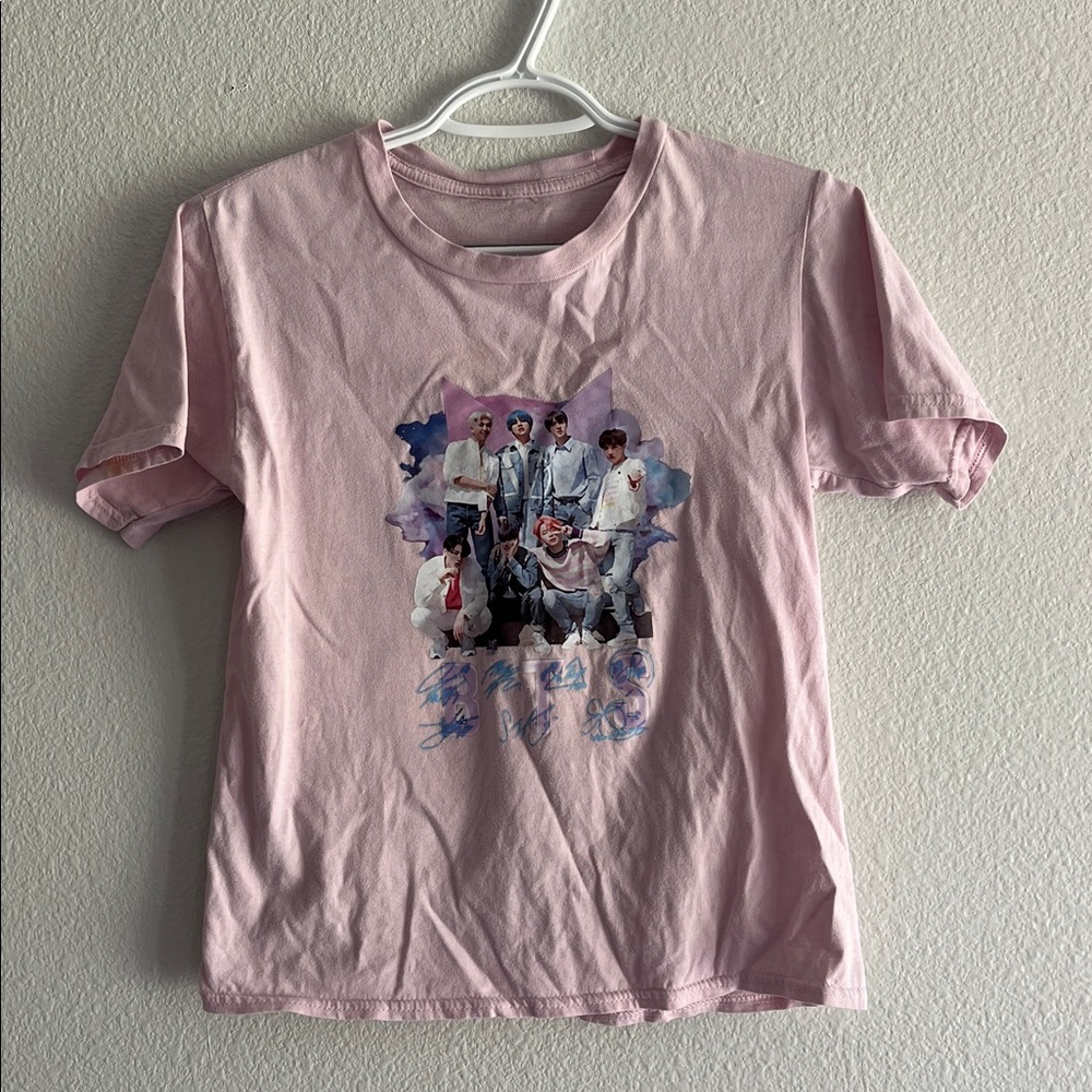 Pink BTS Graphic T-Shirt